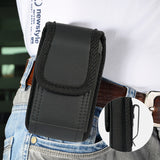 Black Leather Case Pouch Belt Clip for Kyocera DuraXV Extreme E4810 E4830 E4610