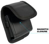 Black Leather Case Pouch Belt Clip for Motorola RAZR Plus Ultra 2025 2024 2023