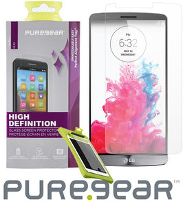 PUREGEAR PURETEK HARD TEMPERED GLASS SCREEN PROTECTOR + KIT TRAY FOR LG G3