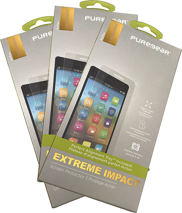 3x PureGear PureTek Roll On Screen Protector + Install Tray for Jitterbug Smart2