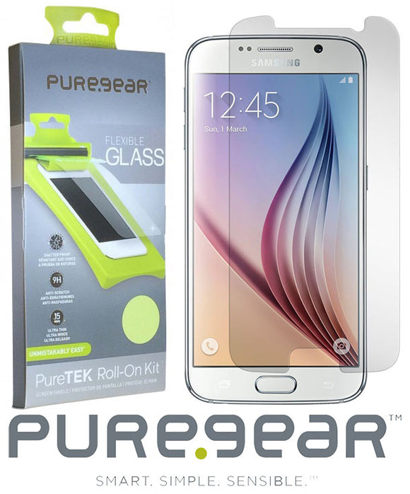 PUREGEAR PURETEK ROLL-ON SCREEN PROTECTOR FLEXIBLE GLASS FOR SAMSUNG GALAXY S6