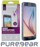 3x PureGear Tempered Glass Screen Protector + Install Tray for Samsung Galaxy S6