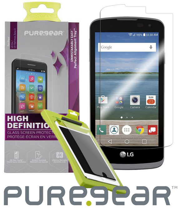 PUREGEAR TEMPERED GLASS SCREEN PROTECTOR FOR LG OPTIMUS ZONE-3, K4, SPREE, REBEL