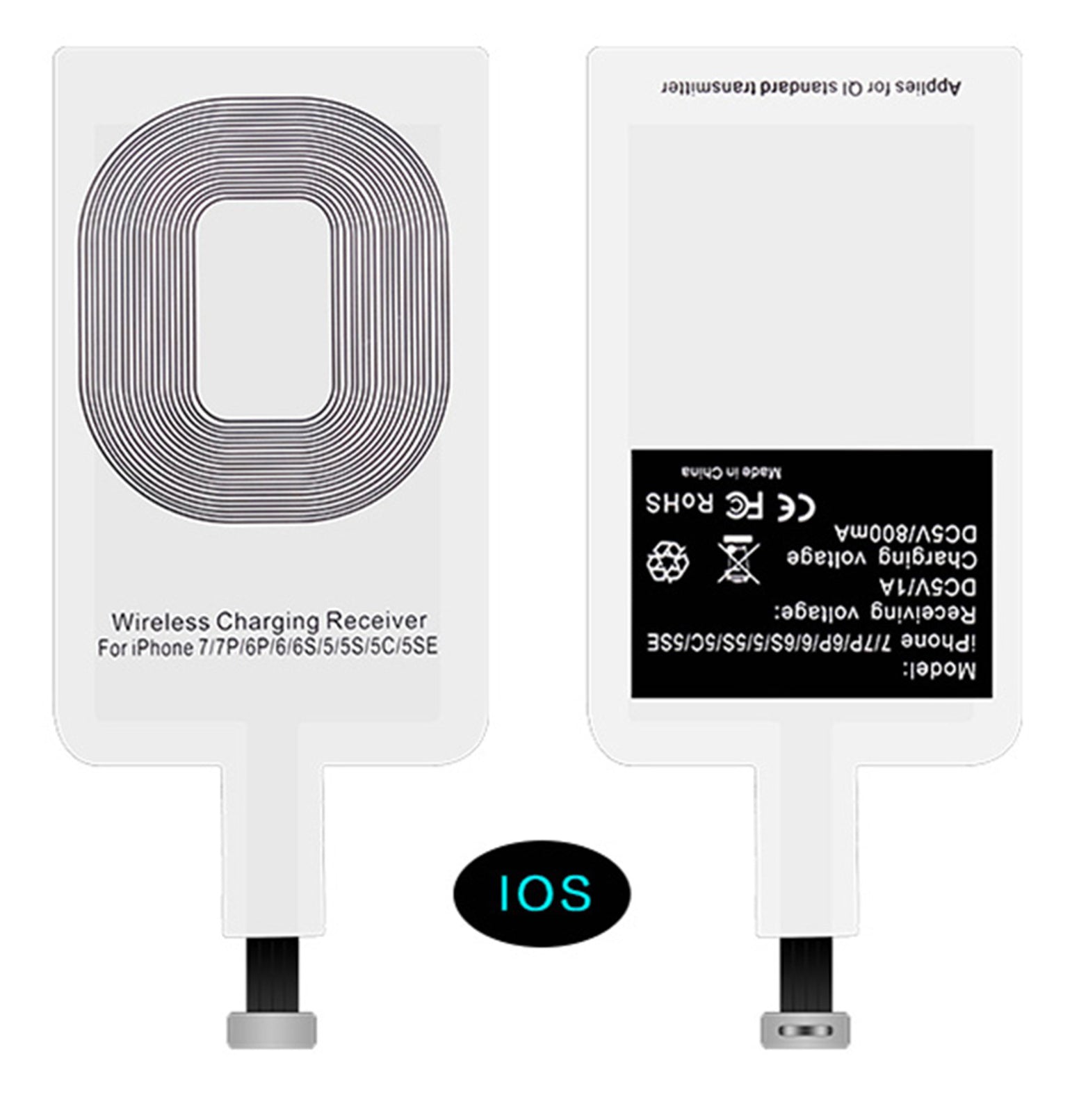 QI WIRELESS CHARGER RECEIVER ADAPTER STICKER FOR APPLE iPHONE 6s