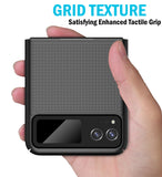 Grid Textured Hard Case Slim Phone Cover for Motorola RAZR 2023 (aka RAZR 40)