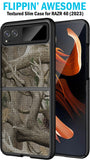 Grid Textured Hard Case Slim Phone Cover for Motorola RAZR 2023 (aka RAZR 40)