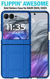 Textured Hard Case Slim Cover for Motorola RAZR 2024/2025 Flip Phone