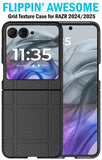 Textured Hard Case Slim Cover for Motorola RAZR 2024/2025 Flip Phone
