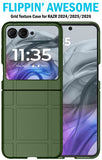 Textured Hard Case Slim Cover for Motorola RAZR 2026/2025/2024 Flip Phone