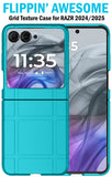 Textured Hard Case Slim Cover for Motorola RAZR 2024/2025 Flip Phone