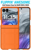 Textured Hard Case Slim Cover for Motorola RAZR 2024/2025 Flip Phone