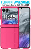 Textured Hard Case Slim Cover for Motorola RAZR 2024/2025 Flip Phone