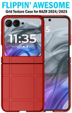 Textured Hard Case Slim Cover for Motorola RAZR 2024/2025 Flip Phone