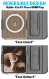 Clear Case and Belt Clip for Motorola RAZR ULTRA 2025 - Compatible with MagSafe
