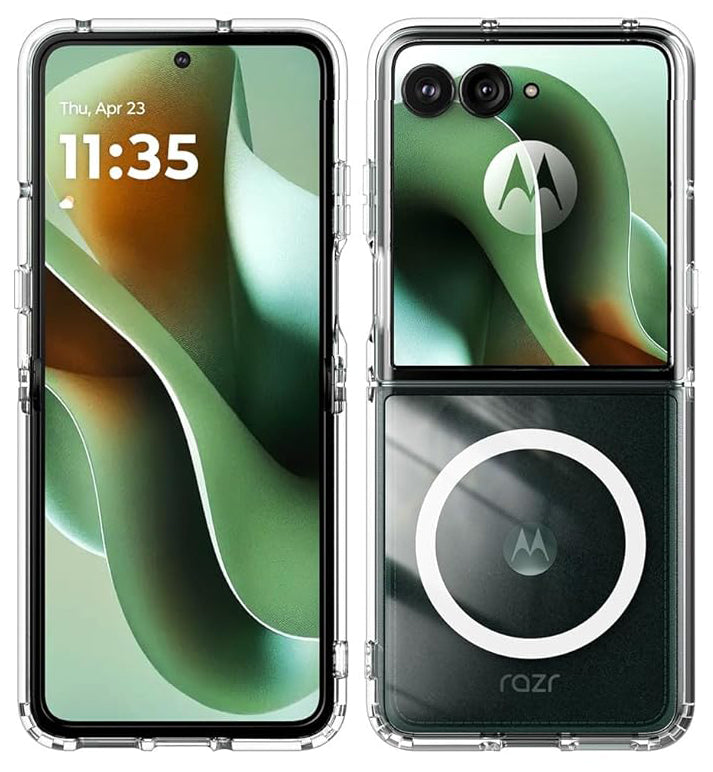 motorola razr 2025 phone case Nakedcellphone Clear Case for Motorola RAZR ULTRA 2025/2026 Flip Phone, Transparent
