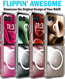 Clear Case for Motorola RAZR ULTRA 2025 Flip Phone - Compatible with MagSafe