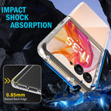 Clear Case for Motorola RAZR ULTRA 2025 Flip Phone - Slim, Transparent