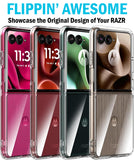 Clear Case for Motorola RAZR ULTRA 2025 Flip Phone - Slim, Transparent