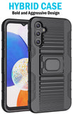 Rugged Ring Grip Case Stand Belt Clip Holster for Samsung Galaxy A14 5G Phone