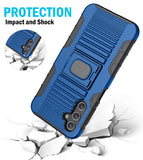 Rugged Ring Grip Case Stand Belt Clip Holster for Samsung Galaxy A14 5G Phone