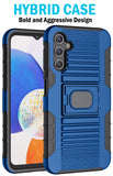 Rugged Case with Ring Grip Stand for Samsung Galaxy A14 5G Phone