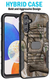 Rugged Case with Ring Grip Stand for Samsung Galaxy A14 5G Phone