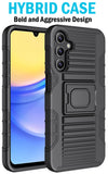 Rugged Case w/ Stand and Belt Clip Holster for Samsung Galaxy A15 / A25 5G Phone