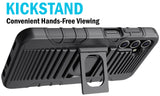 Rugged Hybrid Case with Ring Grip Stand for Samsung Galaxy A15 5G Phone