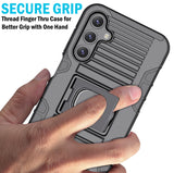 Rugged Case w/ Stand and Belt Clip Holster for Samsung Galaxy A15 / A25 5G Phone