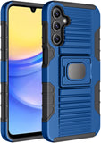 Rugged Hybrid Case with Ring Grip Stand for Samsung Galaxy A15 5G Phone