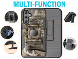 Rugged Case w/ Stand and Belt Clip Holster for Samsung Galaxy A15 / A25 5G Phone