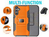 Rugged Case with Stand and Belt Clip Holster Combo Samsung Galaxy A15 5G Phone