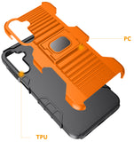 Rugged Hybrid Case with Ring Grip Stand for Samsung Galaxy A15 5G Phone