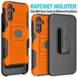 Rugged Case with Stand and Belt Clip Holster Combo Samsung Galaxy A15 5G Phone