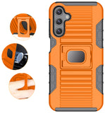 Rugged Hybrid Case with Ring Grip Stand for Samsung Galaxy A15 5G Phone