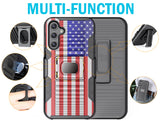 Rugged Case with Stand and Belt Clip Holster Combo Samsung Galaxy A15 5G Phone