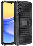 Rugged Hybrid Case with Ring Grip Stand for Samsung Galaxy A15 5G Phone