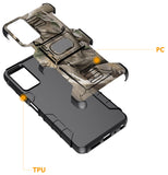 Rugged Hybrid Case with Ring Grip Stand for Jitterbug Smart 4 Phone / TCL 40XL