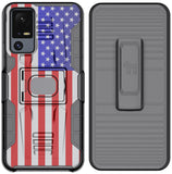 Rugged Case w/ Stand Belt Clip for Lively Jitterbug Smart 4 Phone / TCL 40XL