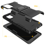 Black Rugged Case Belt Clip and Magnetic Car Mount for Samsung Galaxy Note 20