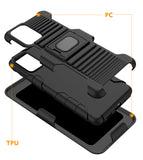 Black Rugged Case + Belt Clip + Magnetic Car Mount for Samsung Galaxy S20 Plus