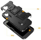 Rugged Case Stand Belt Clip Holster for Samsung Galaxy XCover 7 Pro 2025 Phone