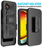 Rugged Case Stand Belt Clip Holster for Samsung Galaxy XCover 7 Pro 2025 Phone