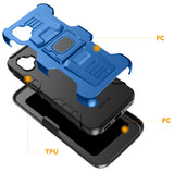 Rugged Case Stand Belt Clip Holster for Samsung Galaxy XCover 7 Pro 2025 Phone