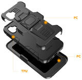 Rugged Case Stand Belt Clip Holster for Samsung Galaxy XCover 7 Pro 2025 Phone