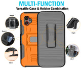 Rugged Case Stand Belt Clip Holster for Samsung Galaxy XCover 7 Pro 2025 Phone
