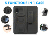 Rugged Case Stand and Belt Clip Holster for Samsung Galaxy XCover Pro (SM-G715)