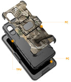 Rugged Case Cover with Stand Ring Grip for Samsung Galaxy XCover Pro (SM-G715)