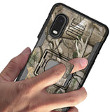 Rugged Case Cover with Stand Ring Grip for Samsung Galaxy XCover Pro (SM-G715)