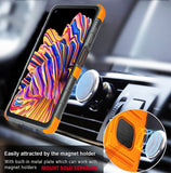 Rugged Case Cover with Stand Ring Grip for Samsung Galaxy XCover Pro (SM-G715)